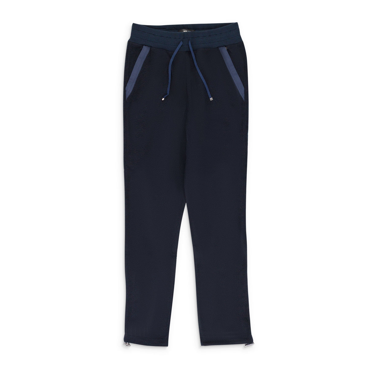 Navy Wool Track Pant