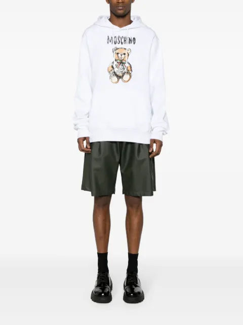Moschino Teddy-Bear cotton hoodie