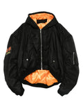 LỰU ĐẠN hooded bomber jacket