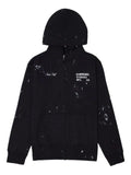 DOMREBEL Staff paint-splatter zip hoodie