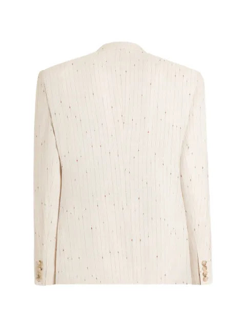 Dolce & Gabbana single breasted pinstriped finish jacket