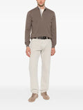 Vengera quarter-zip knitted sweater