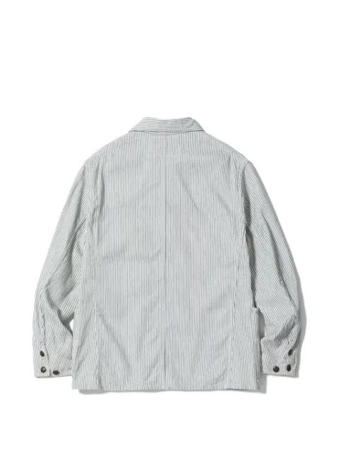 Sugar Cane Jeans Fiction Romance button-down striped cotton overshirt