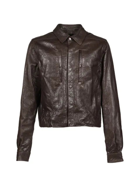 Rick Owens Tower Alice JKT in grease tumbled lamb