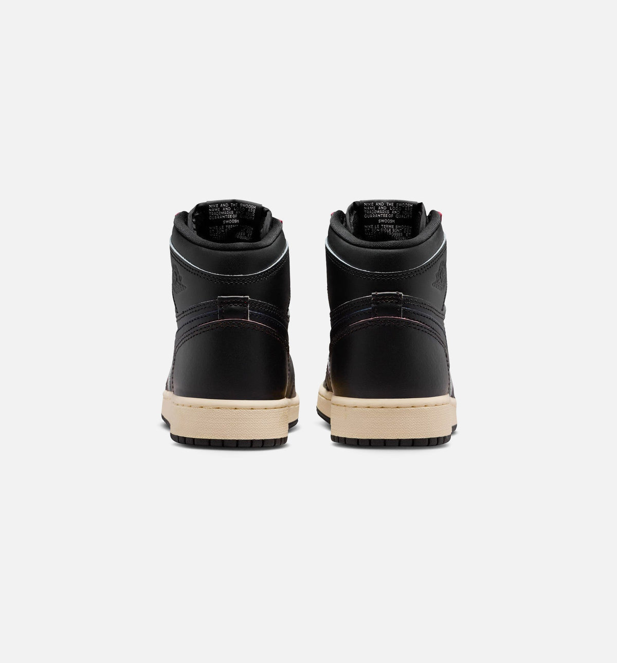 Air Jordan 1 Retro High OG 'Black and Muslin' Grade School - Black/Black/Muslin
