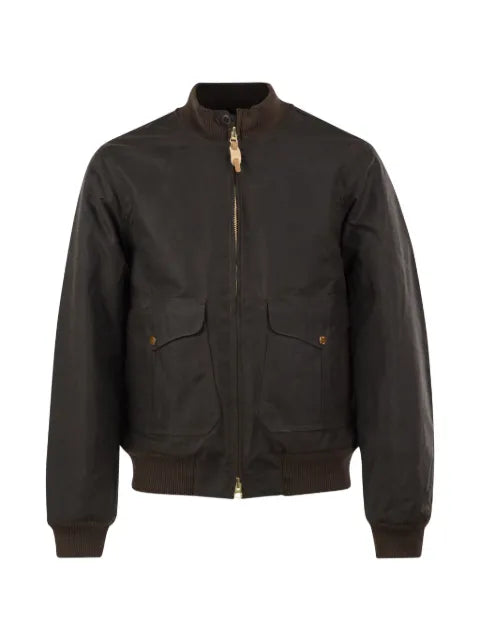 Ceccarelli waxed-cotton bomber jacket