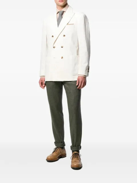 Brunello Cucinelli double-breasted corduroy blazer