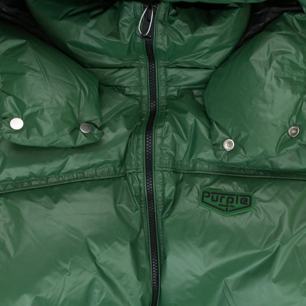 Green Nylon Puffer Jacket