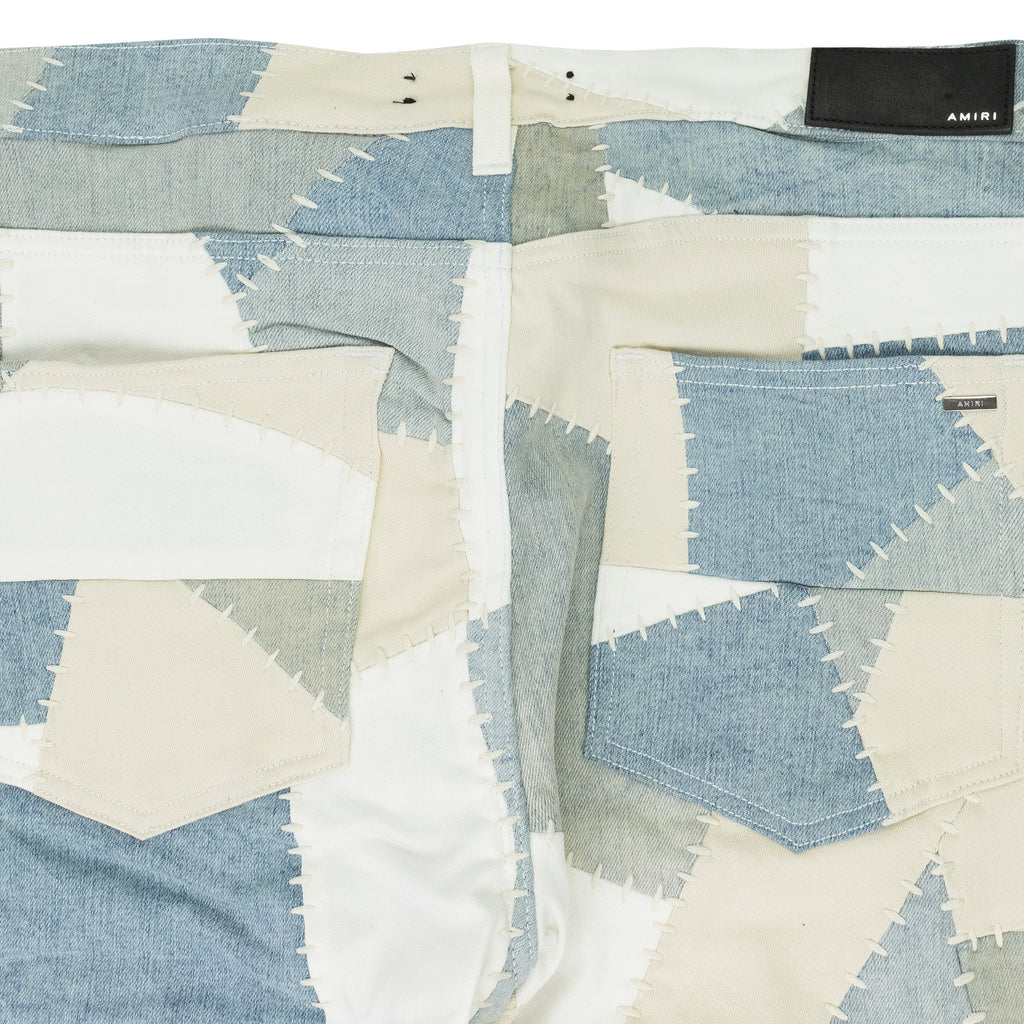 Alabaster Denim Patchwork Skinny Jeans