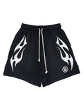 Hellstar Flame Shorts White