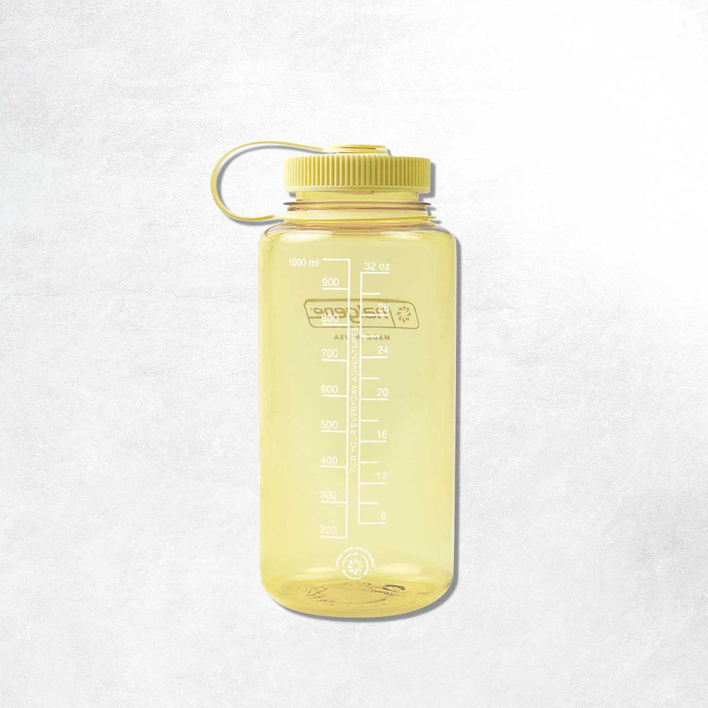 Nalgene 1L Wide Mouth Tritan Sustain Water Bottle: Monochrome Butter