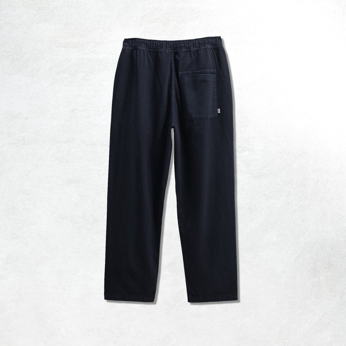 Wax London Kurt Trouser Cotton Linen Crinkle: Navy