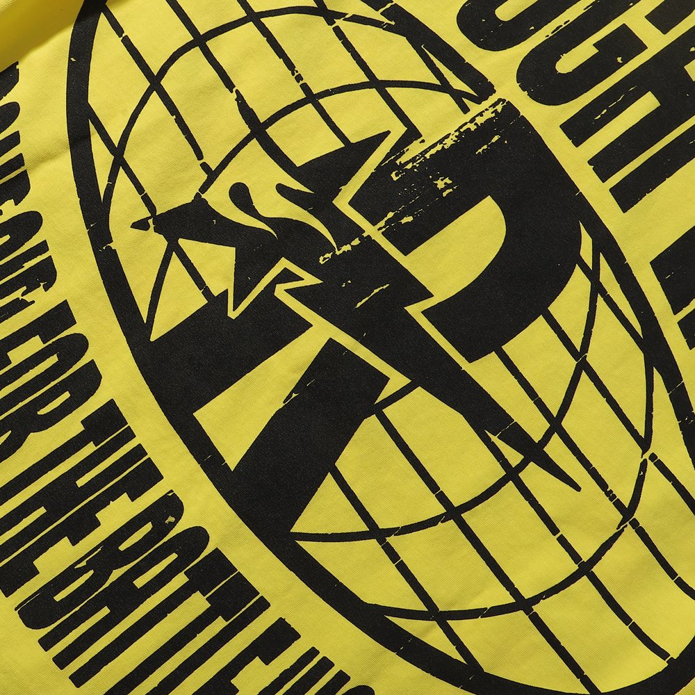 Rough Play Skate Skeleton Yellow Graphic T-Shirt