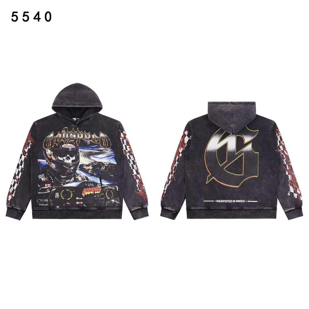Godspeed Racing Graphic Washed Hoodie