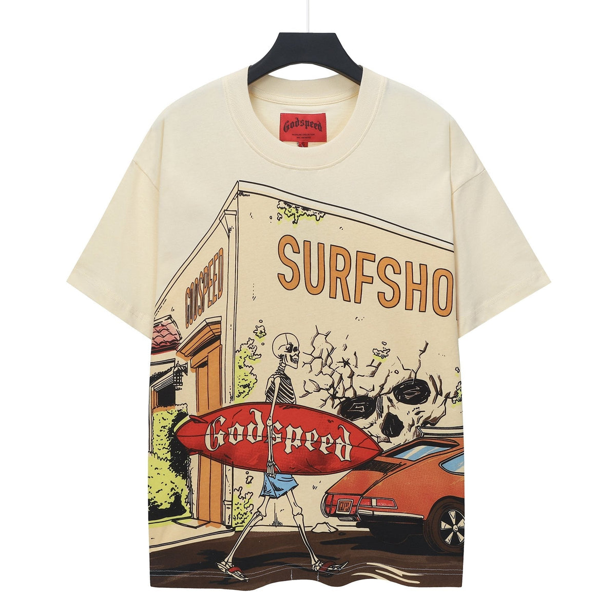 Godspeed Surfshop Street Scene Graphic T-Shirt